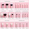 Jessup 25pcs Makeup Brushes T215 with Makeup Sponge Sets SP013