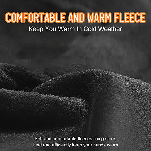 Luvas Esportivas, Andoer Luvas de ciclismo de inverno masculino e feminino à prova de vento impermeá