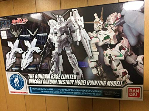 Unicorn Gundam Painting Model HG Bandai kit de modélisme plastique avec armure personnalisable