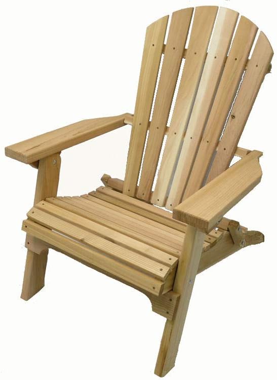 Kilmer Creek Folding Natural Cedar Adirondack Chair, Amish Crafted