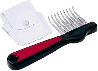 Ferplast Hundeknoten-Trimmerkamm, entfernt Knoten und Verfilzungen, ideal für mittellanges Haar, Stahlklingen mit Etui product image
