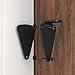 WINSOON Barn Door Lock Hardware Black Steel Sliding Privacy Latch for Closet Shed Pocket Doors Wood Gates - Black