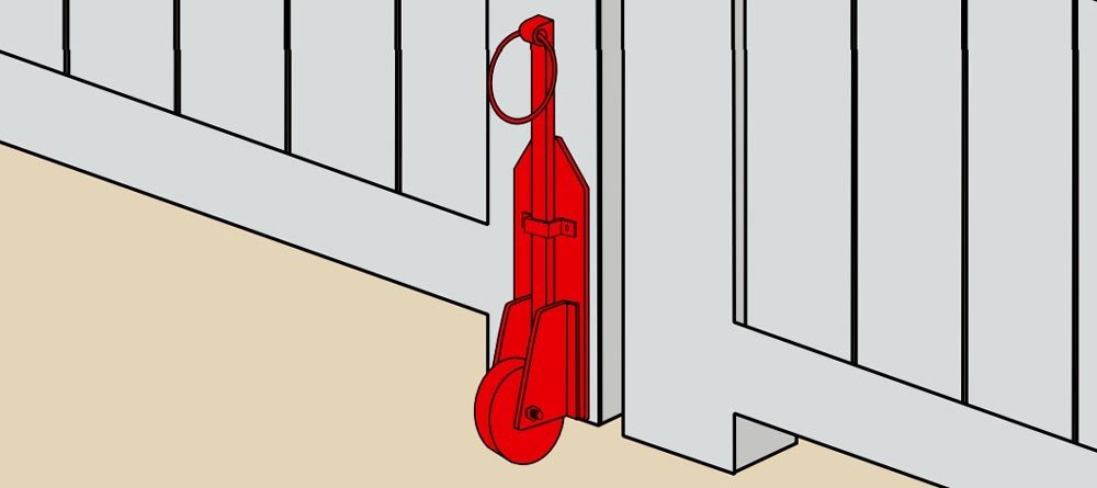Cerrojo para puerta con rueda torbel 9565016