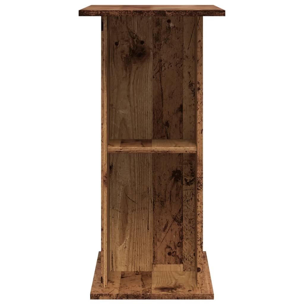 Aquariumständer aus Altholz 36x75x72,5 cm Holzwerkstoff mit Stauraum für Aquarien und Terrarien geeignet stilvolles Möbel für Wohnzimmer Büro Flur