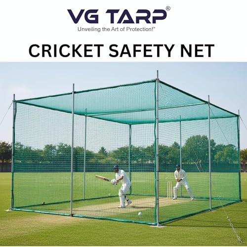 Image of HDPE 2 Layer Coconut Safety net /Coconut Fall Protection Net Green Colour 11 feet x 11 feet Heavy Duty Safety