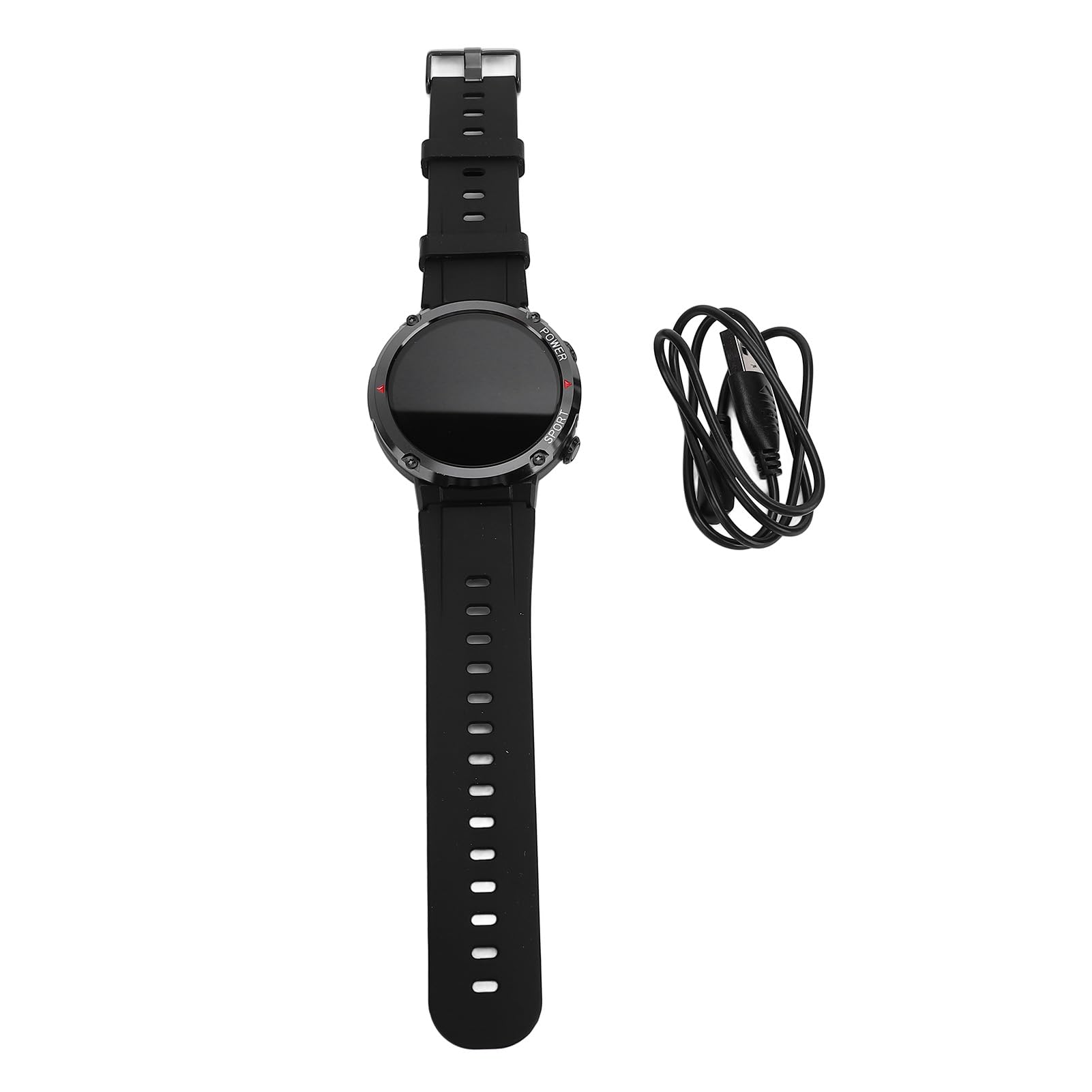 Tbest Fitness Smart Watch, 1.6in HD Schermo Acqua Tracciamento del Sonno Sleep Orologio Smart Sports per Correre Alpinismo Ciclistico