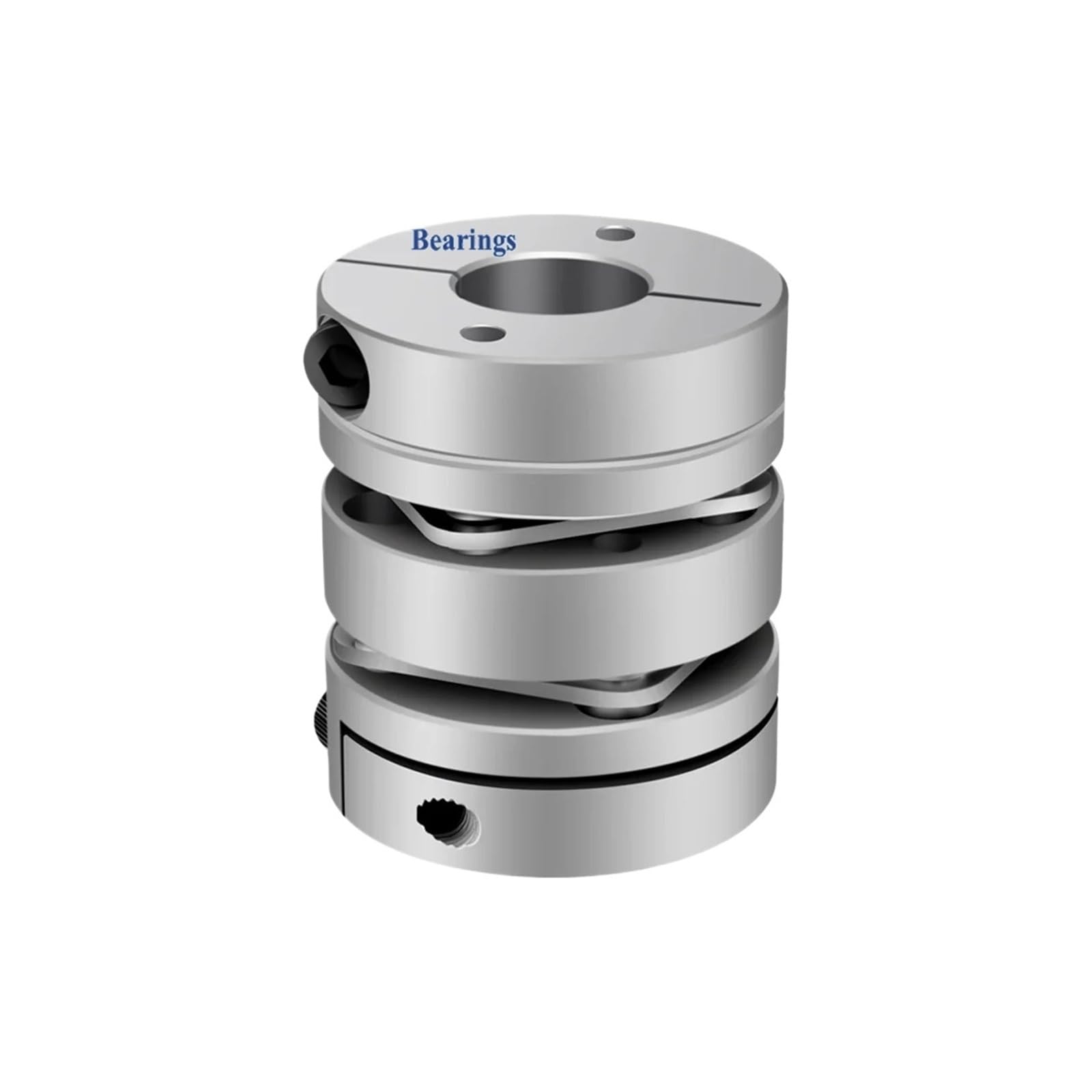 Connecteur élastique de couplage à Double diaphragme en alliage d'aluminium D34L45, 1 pièce, D34mm L45mm(8X9.525)