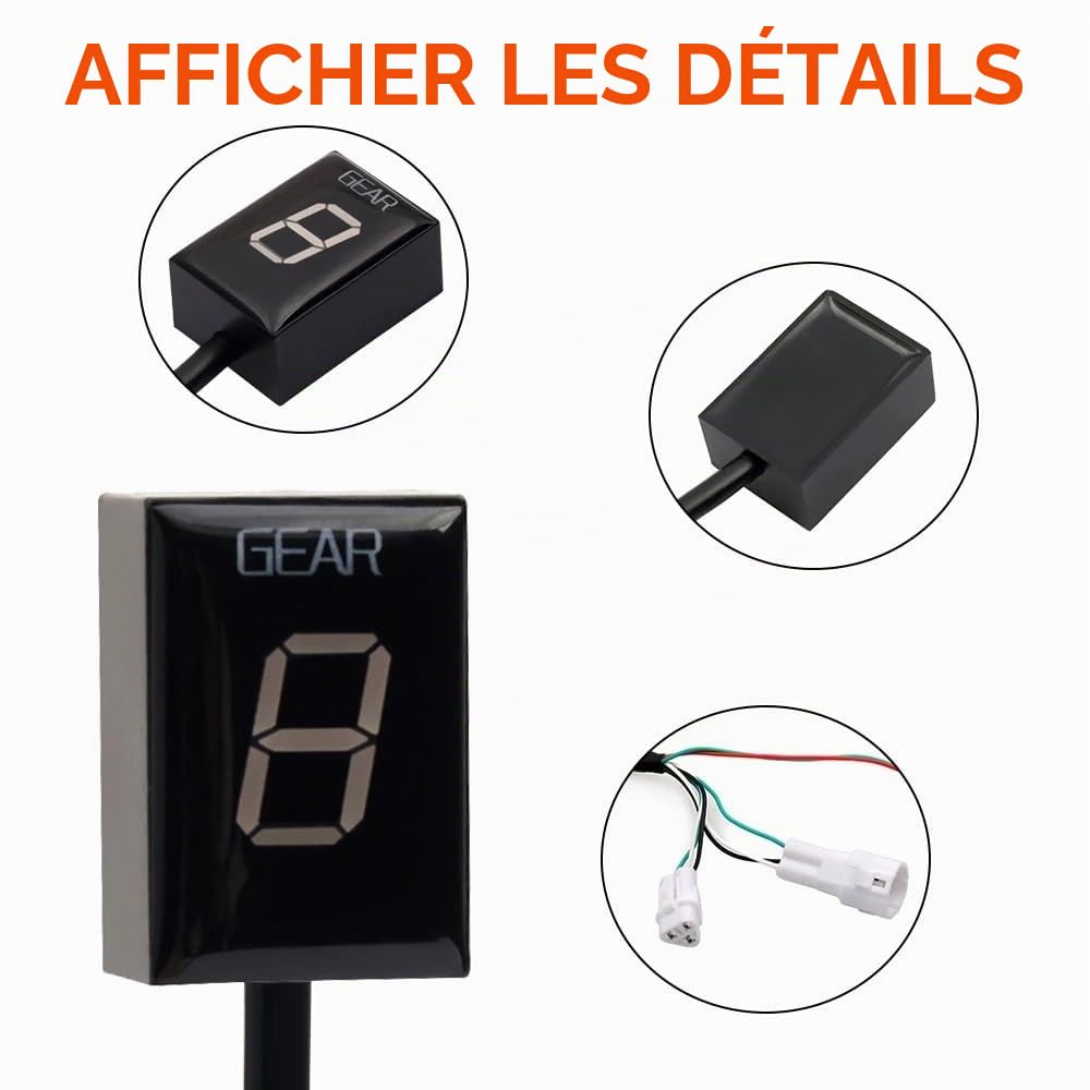 indicateur Rapport engagé pour Ya&maha FZ1 FZ1N FZ6 FZ1S FZ 1 1N 1S FZ 6 S2 FZ6R FZ 6R Accessoires De Moto Indicateur De Vitesse Affichage De Vitesse De Montage ECU Indicateur Vitesse Moto