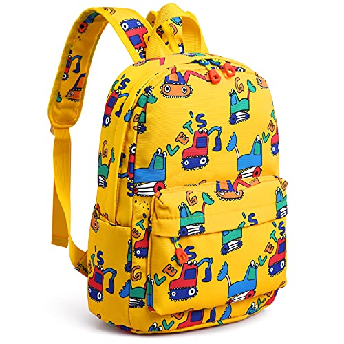 Zicac Kids Backpack Child School Bag Toddler Backpack Kindergarten Canvas Daypack for Boy Girl Cartoon Coin Purse Backpack