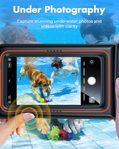 UNBREAKcable Floating Waterproof Phone Pouch 2 Pack, IPX8 Waterproof Phone Case Dry Bag Kayak/Beach/Cruise Travel Essentials, Water Proof Pouch for iPhone 17 16 15 Pro Max, Samsung S25 Ultra S24-7"