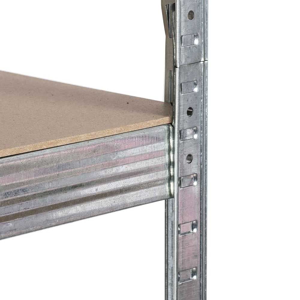 Humberg Plank, metalen opbergrek, 180 x 90 x 40 cm, 4848, heavy duty rek, draagvermogen 175 kg, blauw, garagerek, magazijnrek, steekrek, breed rek
