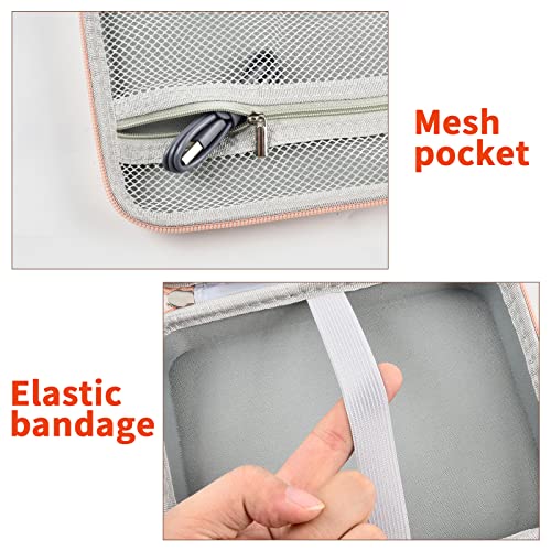 Case Compatible With Hp Sprocket 3X4 Instant Photo Printer, Storage Holder Carrying Organizer With Mesh Pocket For Zink Paper, Photo Album, Markers, Sticker And Other Accessories (Box Only) -Rose Gold #TOP3