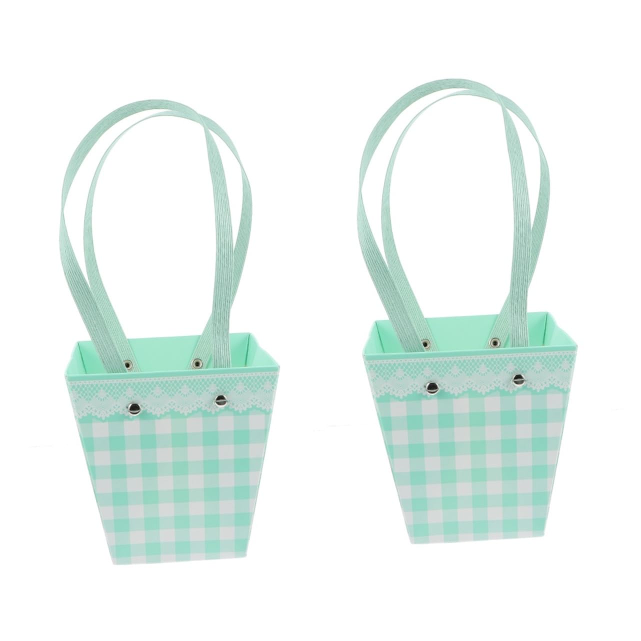 Ipetboom 10pcs Fashion Flower Bouquet Bags with Handle Decorative Floral Wrapping Bags for Home Weddings Florists and Giving Elegant and Durable Design Colors