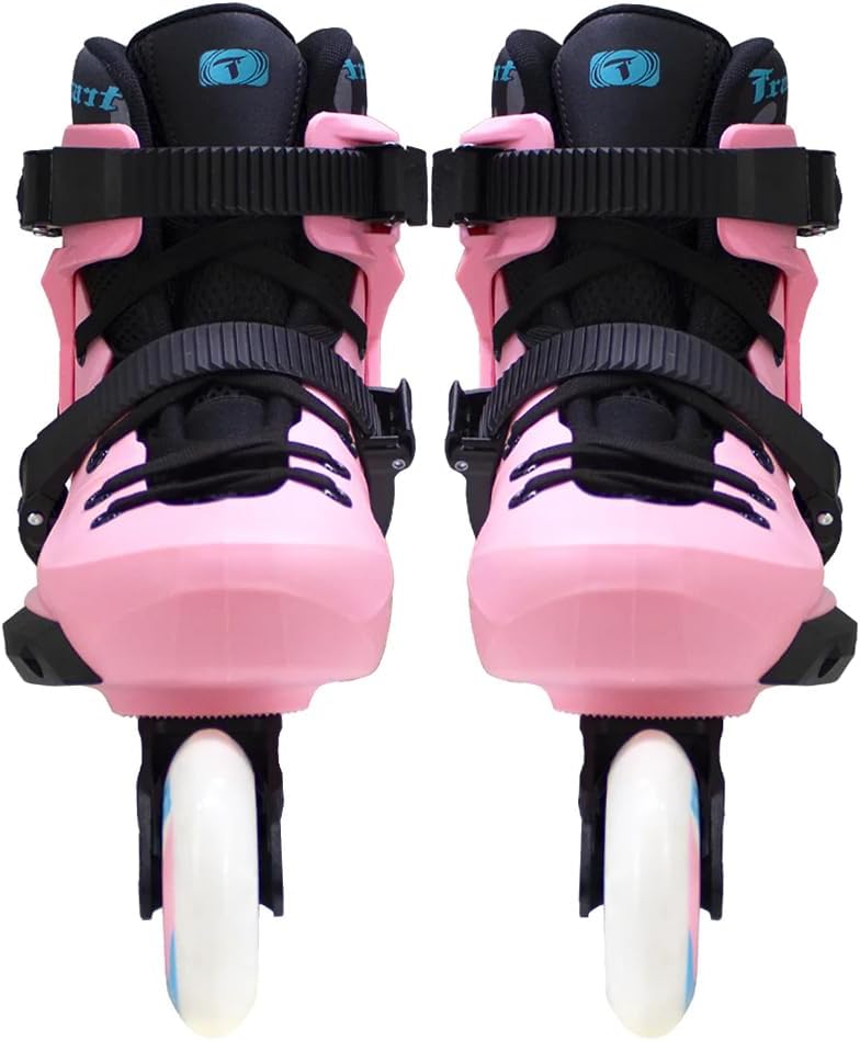 TRAXART Urban Freestyle Inline Skates – Pink Revolt Hardboot, Aluminum Frame, 80mm Wheels, ABEC-9 Bearings for Women