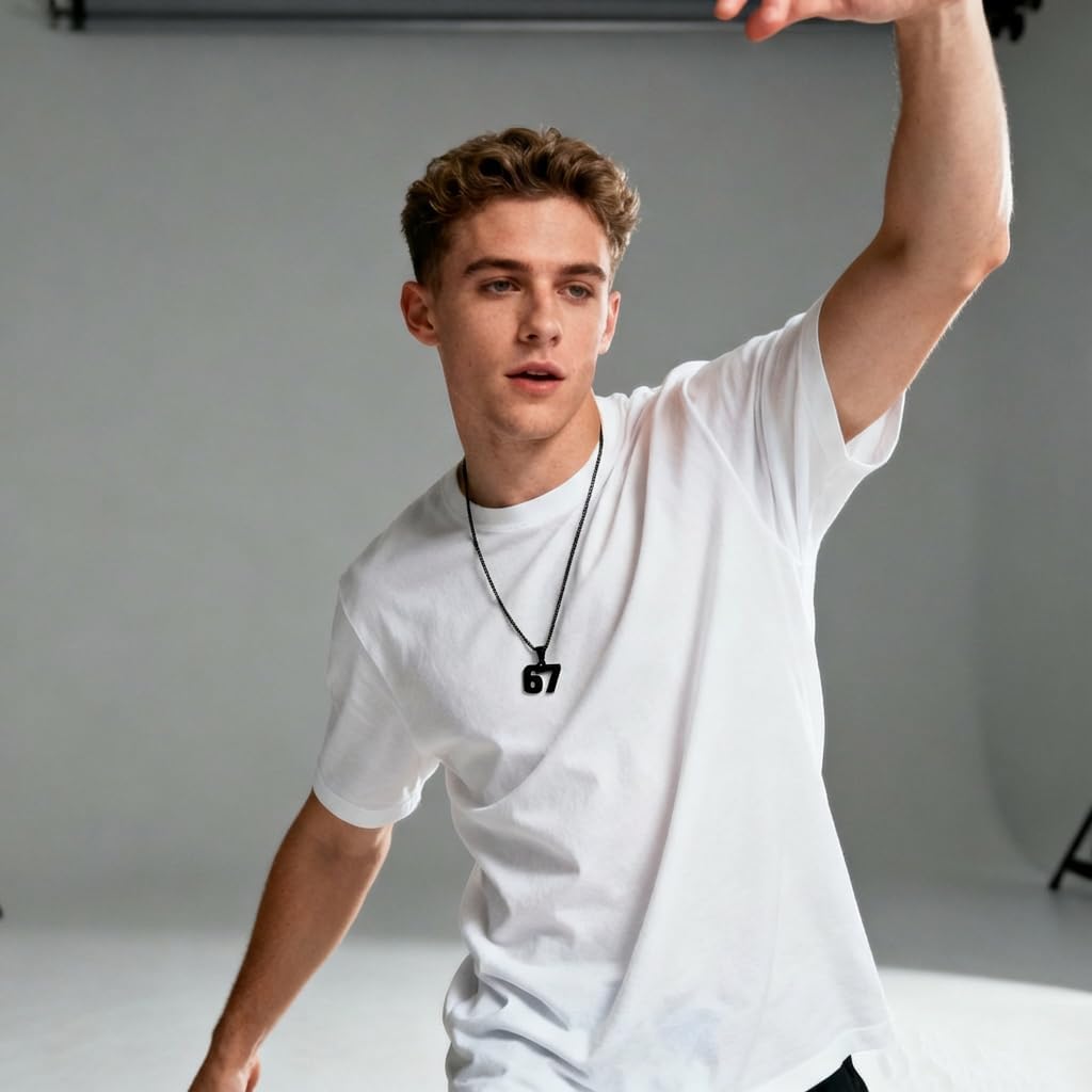 67 Chain 67 Necklace Chains for Boys Man Stainless Steel Basketball Soccer Baseball Team Number Pendant Chunky Chain Sport Necklace - Image 5