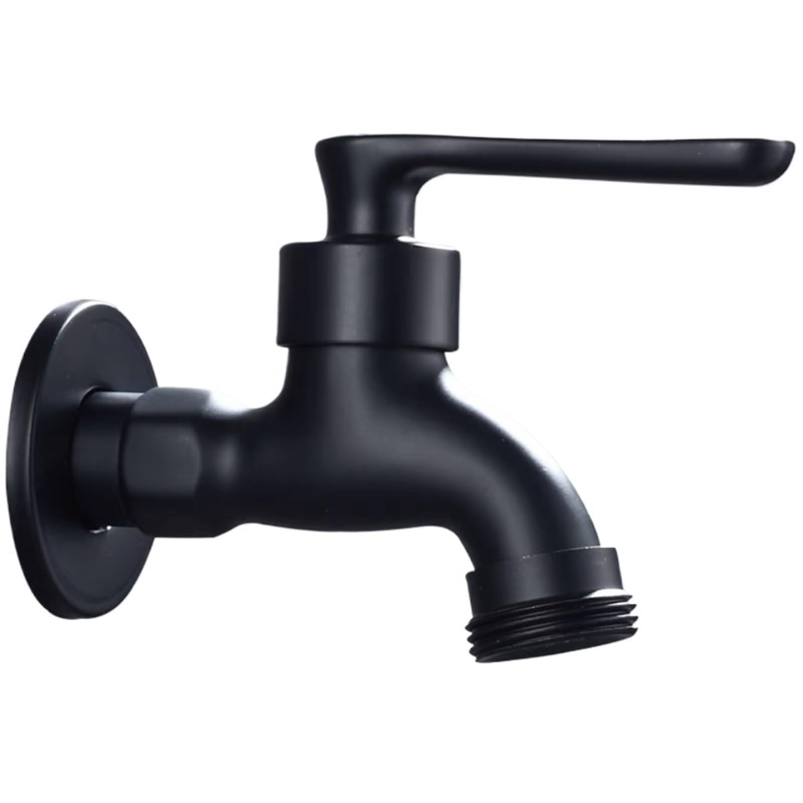 Taps Black Single Cold Tap Wall Mounted Washing Machine Bibcock Faucet Garden Mop Pool for Garden(Color3)