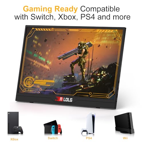 Image of 144Hz 16 inch Portable Monitor,1920x1200 FHD IPS Plug&Play Second External Monitor with USB-C Mini HDMI Port,Second Screen Compatible with PC Phone Mac Xbox PS4 /5-Z8