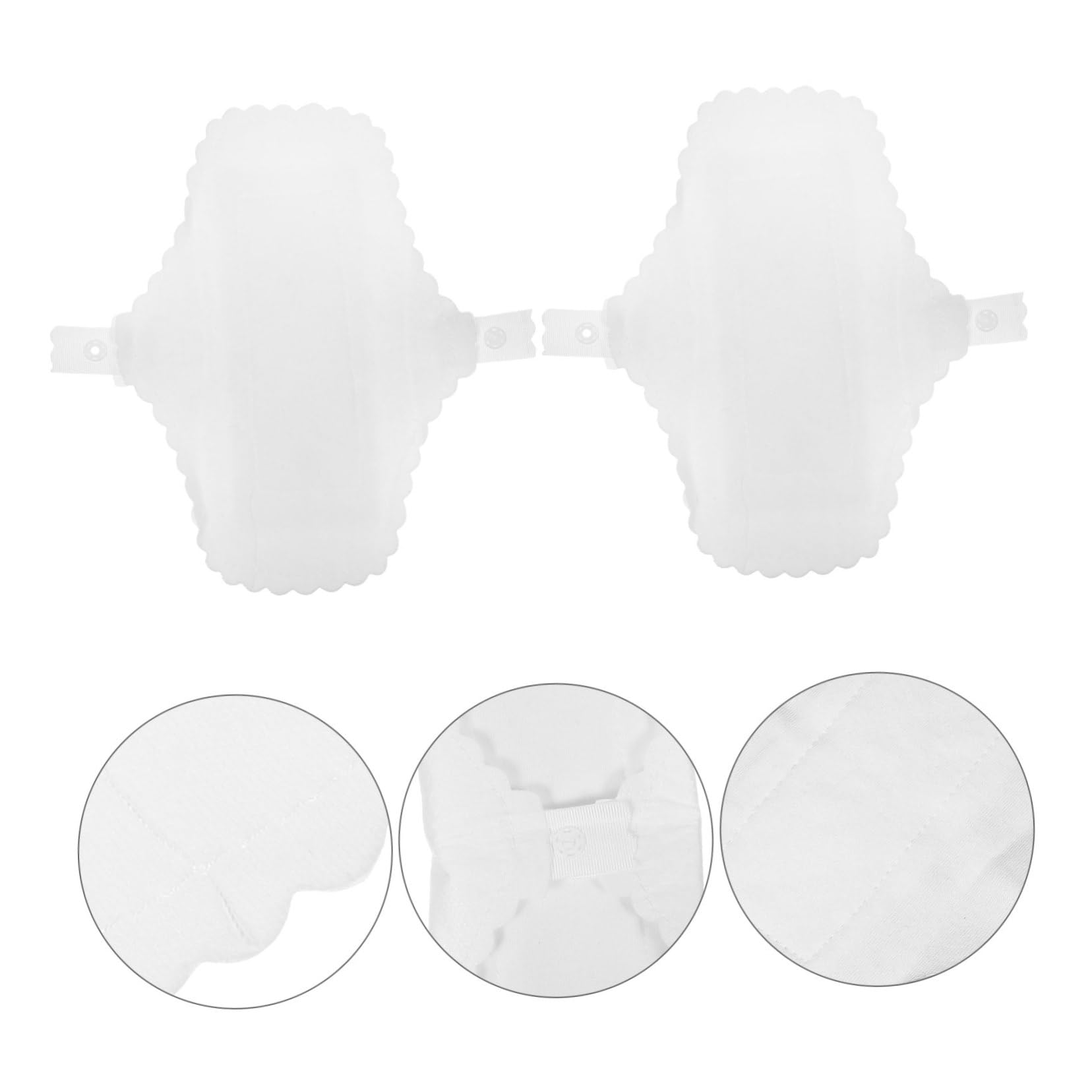 FRCOLOR 2 Set Di in Cotone Assorbenti Riutilizzabili Per Donne Chiusura A Scatto Sicura 10 Pezzi * 2