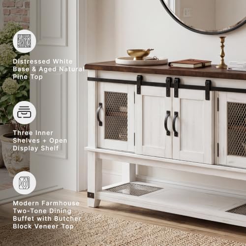 Signature Design by Ashley Valebeck Buffet Sideboard, Farmhouse Coffee Bar - image 4