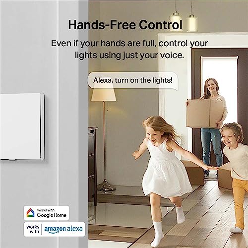 TP-Link Tapo S210 Smart Light Switch 1 Gang 1 Way, Remote and Voice Control,Away Mode,No Neutral Required,Battery included,Work with Alexa & Google home, Tapo Hub Required sold separately 6 51JbNpm1yfL