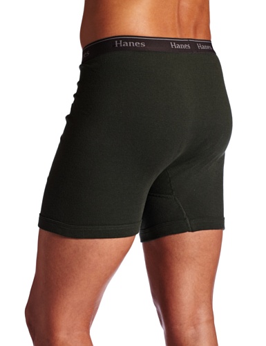 Hanes Mens 4-Pack Classic Comfort Flex Waistband Cotton Boxer Brief Underwear4