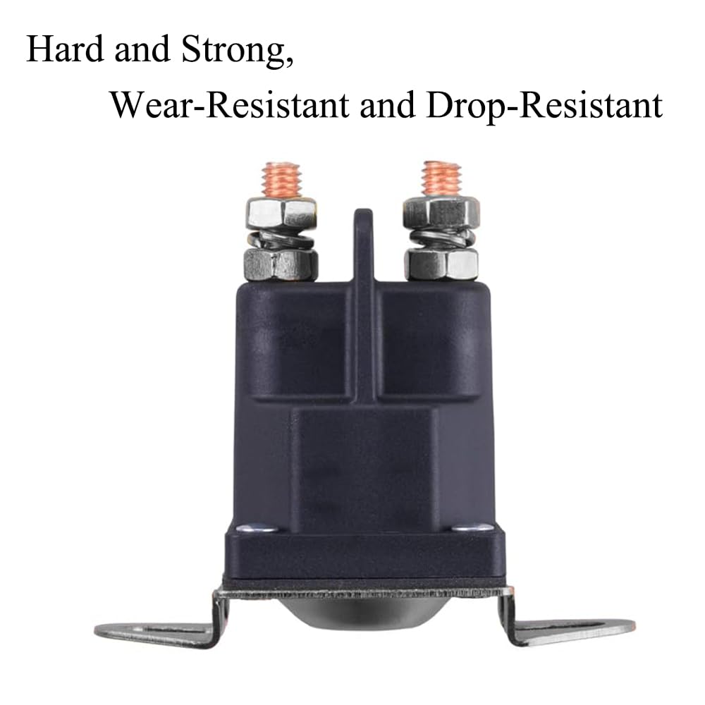 4 piezas de repuesto de solenoide de arranque de motor de bobina de latón de 12 V, kit de relé de arranque de solenoide para cortacésped Castel Garden