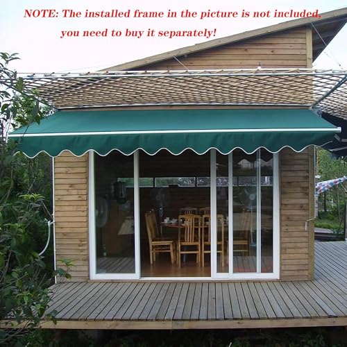 Voile d'ombrage de patio grand format bâche de rechange auvent 3x6m - 3