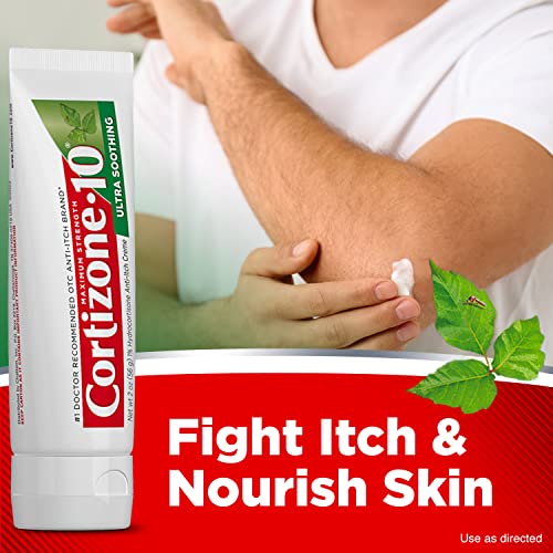 Cortizone 10 Maximum Strength Ultra Soothing Anti-Itch Cream, 1% Hydrocortisone Creme, 2 oz. - Image 5