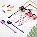 6 Pieces 3 in 1 Hair Edge Brush Double Sided Hair Comb Pack Smooth Brush Comb Grooming, 6 Colors