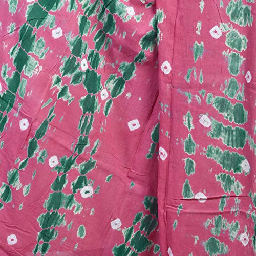 Image of Women's Pure Cotton Multi-Colored Traditional Authentic Tie Dye with Bandhej Bandhani Dupatta Chunni