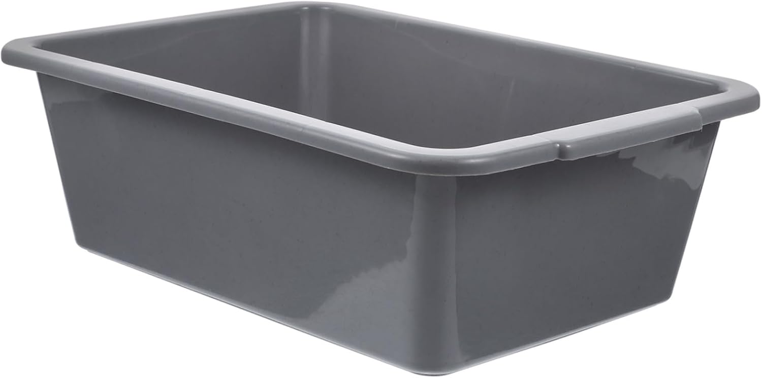 CHILDWEET Commercial Plastic Rectangular Bus Tub Multipurpose Washing Bin for Home and Commercial Use and Versatile Utility Container