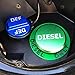 illet Aluminum Fuel Cap Combo Pack,Diesel Fuel Cap for Dodge - Magnetic Green Diesel Fuel Cap and Non-magnetic Blue DEF Cap for 2013-2018 Dodge Ram Diesel Trucks 1500 2500 3500 …