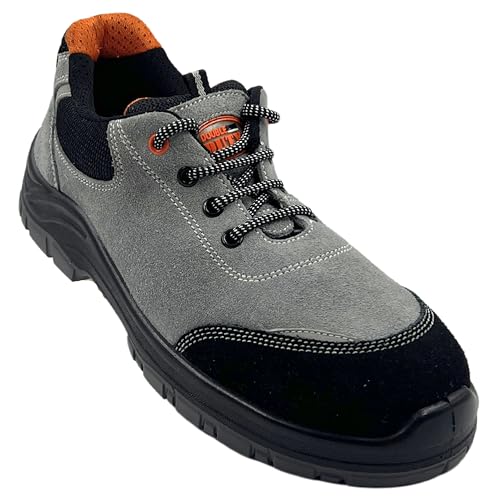 Image of Allen Cooper Double Duty Safety Shoe | Sporty Design, 200J Steel Toe Cap, Anti-Skid, Heat, Water & Oil Resistant Heavy Duty Footwear, 09 INDIA /UK