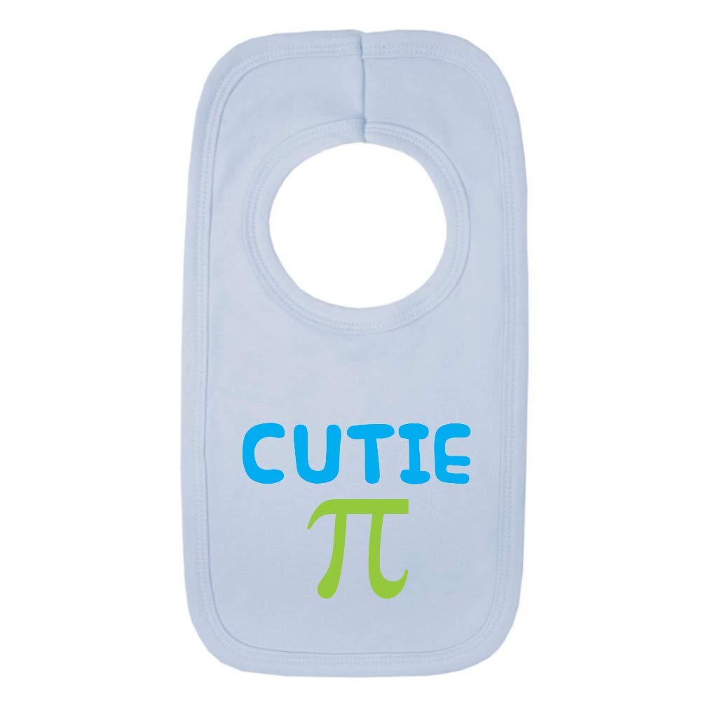 Kickass Tees Cutie Pie 1 Baby Bib One Size Blue Funny Cute Maths Teacher New Born Gift Shower