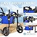 Dog Wheelchair for Back Legs – Adjustable Height/Length/Width, Sturdy Wheelchair with All-Terrain Shock-Absorbing Wheels, Mobility Support for Injured or Disabled Small & Medium Dogs & Cats, Blue (M)