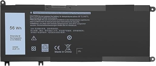 WISTAR 33YDH Laptop Battery Compatible for Dell Inspiron 15-7577 7588 7778 Insprion 17-7779 7779 Laptop Replacement Laptop Battery for Latitude 13 3380 3580 PVHT1 81PF3 Battery