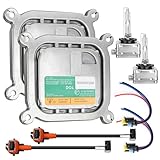 2 Sets HID Headlight Ballast Control Module w/ Igniter & D3S Bulb for Ford Mustang 2010-2019,for Ford Escape 2013-2016,for Explorer 2011-2015,for F-150 2009-2014 - Replaces 8A5Z-13C170-A DL3Z-13C170-A