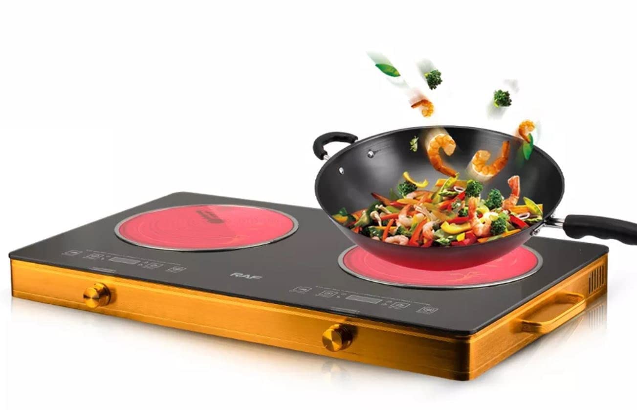 Buy Scizor Double Induction Cooktop Burner, 5000w 2 burner Induction Cooker Cooktop, 6