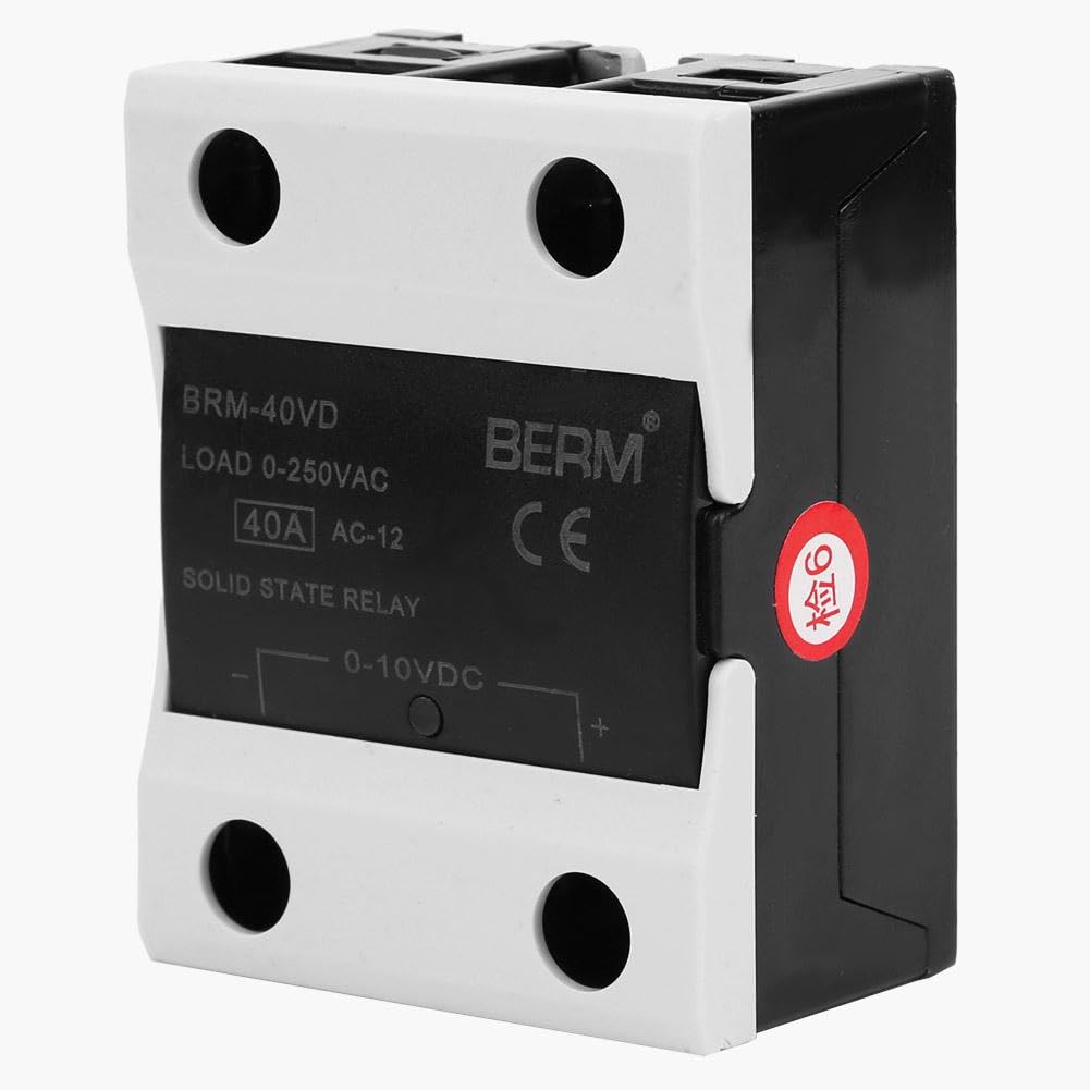 BERM BRM-40VD Halbleiterrelais – 40A, 0–250V AC, DC/AC, Mit LED, Für Industrie & Forschung