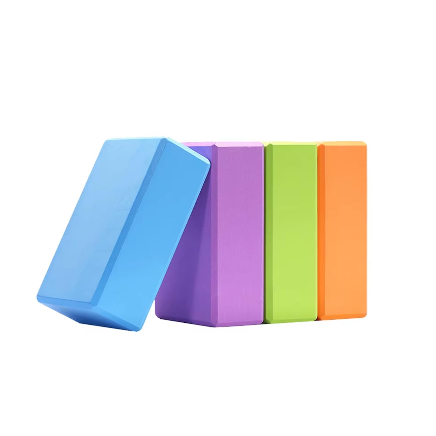 4 Yoga Brick Blocks Support Blocks for Yoga Pilates Practice in Eco Friendly EVA Foam