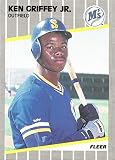 1989 Fleer Baseball #548 Ken Griffey Jr. Rookie Card