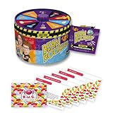 Jelly Belly Bean Boozled Candy Spinner Tin NEW EDITION + 5 R.U.S. Jelly Bean Candy Cards (For Adults)