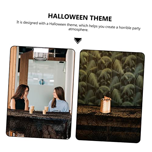 Couverture Halloween en dentelle RLKHXBS polyester déco terrifiante - 3