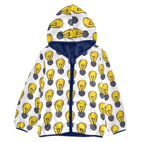 Bulbs Toddler Fleece Jacket Baby Boys Hooded Zipper Long Sleeve Thick Warm Outerwear 3-10 Years