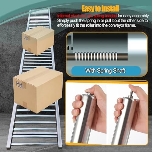 Heavy-Duty Conveyor Roller Replacement Set - 4 PCS, Includes 14\ 
