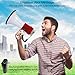 Technical Pro Portable 75-Watt Megaphone Bullhorn Speaker w/Detachable Microphone w/Rechargeable Battery, a Built-in AC Wall Charger, Good for Trainers, Soccer, Coaches, Cheer Leaders