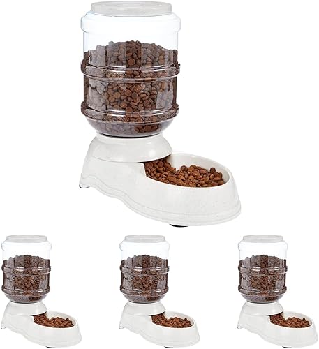 Miniatura 16 de Amazon Basics Comedero para mascotas con alimentación por gravedad para perros y gatos, pequeño, capacidad de 6 libras, gris