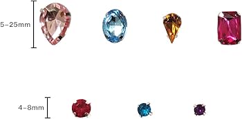 Amazon.co.jp: 約160個入り アクリルストーン 縫製 ビーズ パーツ