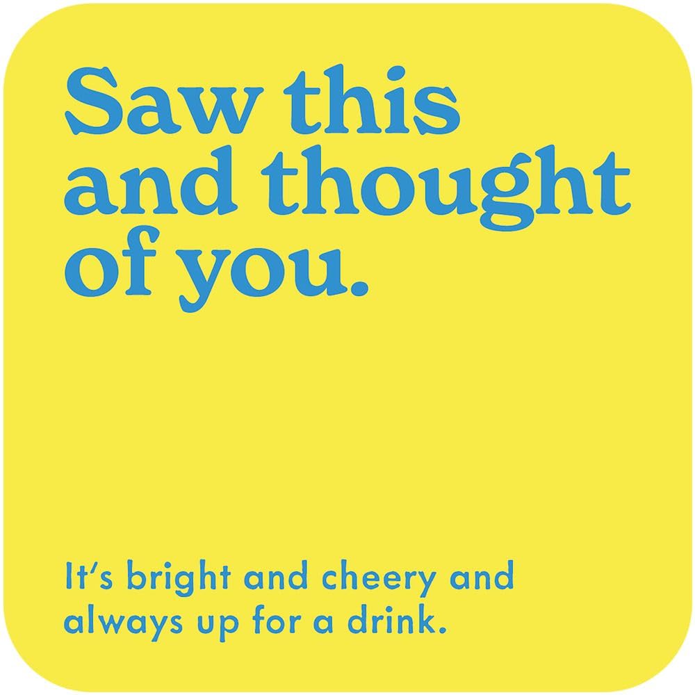 Mint Publishing Funny Rude Coaster for Men or Women - Amusing Alcohol Joke - Adult Humour - Novelty Gift for Friend or Family Member