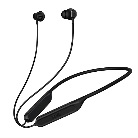 boAt Rockerz 378 Bluetooth Neckband with Spatial Bionic Sound Tuned by THX, Beast™ Mode, ASAP™ Charge, Signature Sound, 25 Hours Playtime & BT v5.1(Active Black) at Rs. 1036